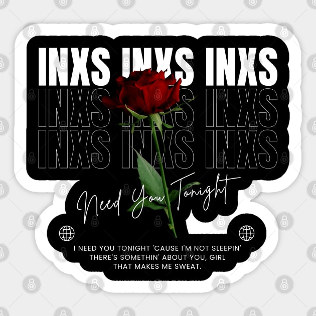 Inxs // Flower Sticker by TOY MACHINE 
